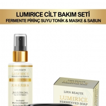 Lumirice Fermente Pirin Suyu Maske, Tonik, Sabun Asya Kltr Cilt Bakm Seti